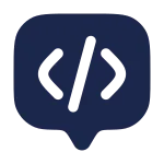 Chat Square Code SVG Icon